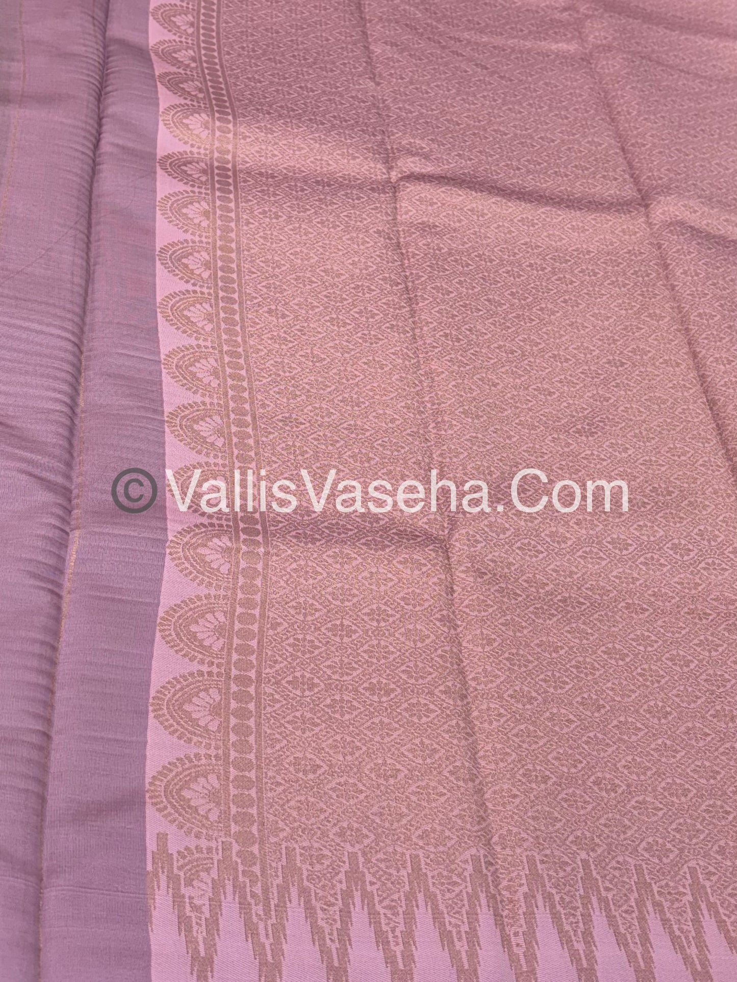 Kanchi Semi Silk  - Pink with Pink - VVKSS003