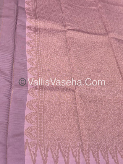 Kanchi Semi Silk  - Pink with Pink - VVKSS003