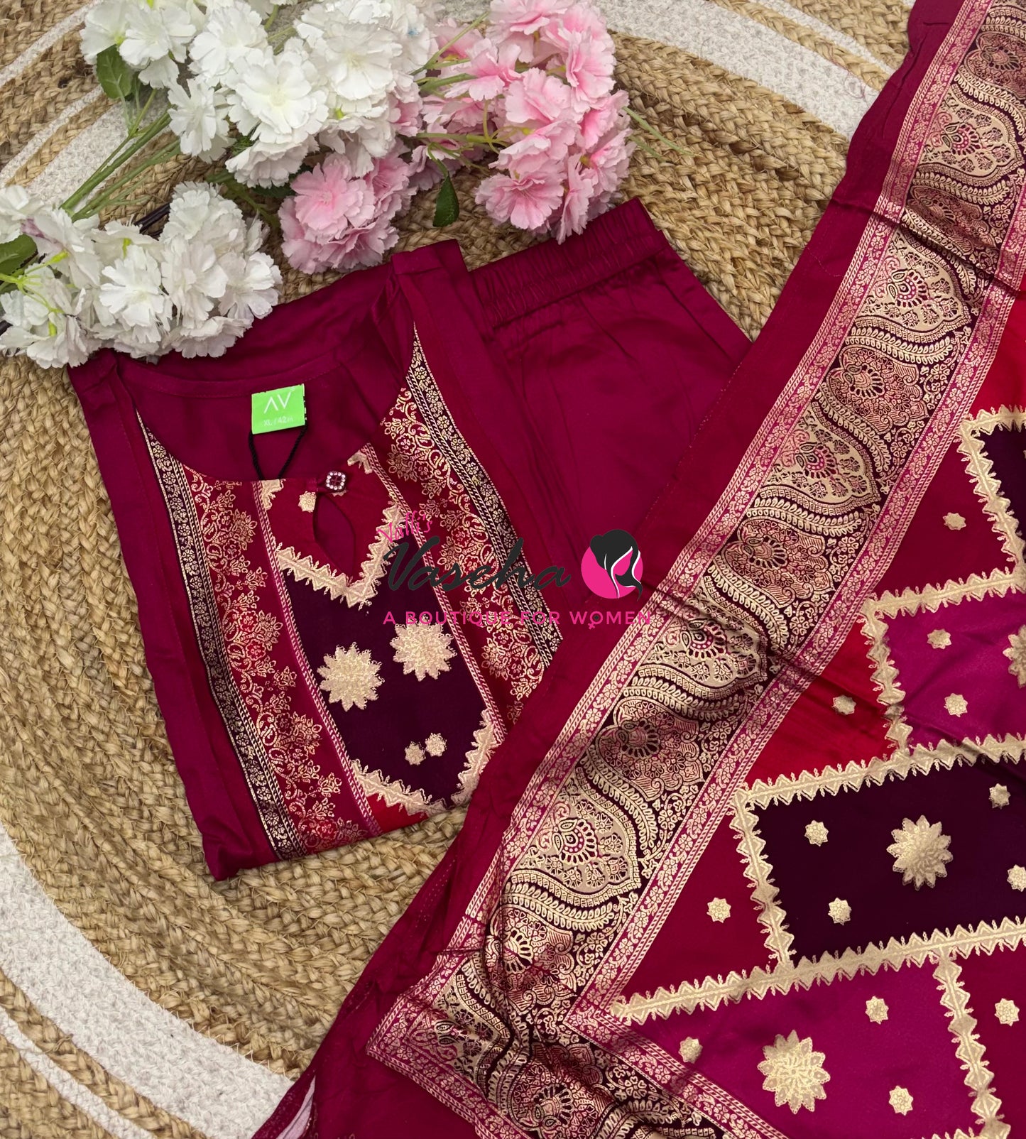 Ready Made - Salwar, Kameez & Duppatta(3pc) - VVRMS021