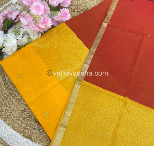 Unstitched Salwar Material -Silk Cotton - VVUSM006