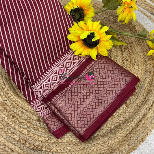 Semi Binny Silk | Maroon |VVSBS008