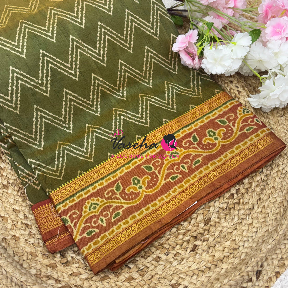 Semi Patola | Printed Silk Saree - Combo - VVSPS003