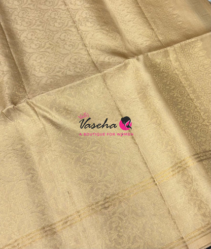 Pure Soft Silk Saree  - Black & Cream Combo - VVPSS161