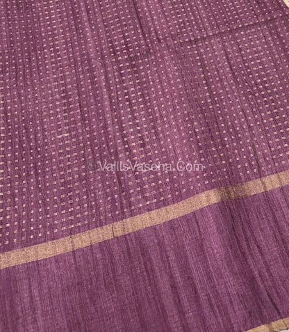 Semi Tussar Silk - Vairavoosi Design - Multi colour - VVSTS038