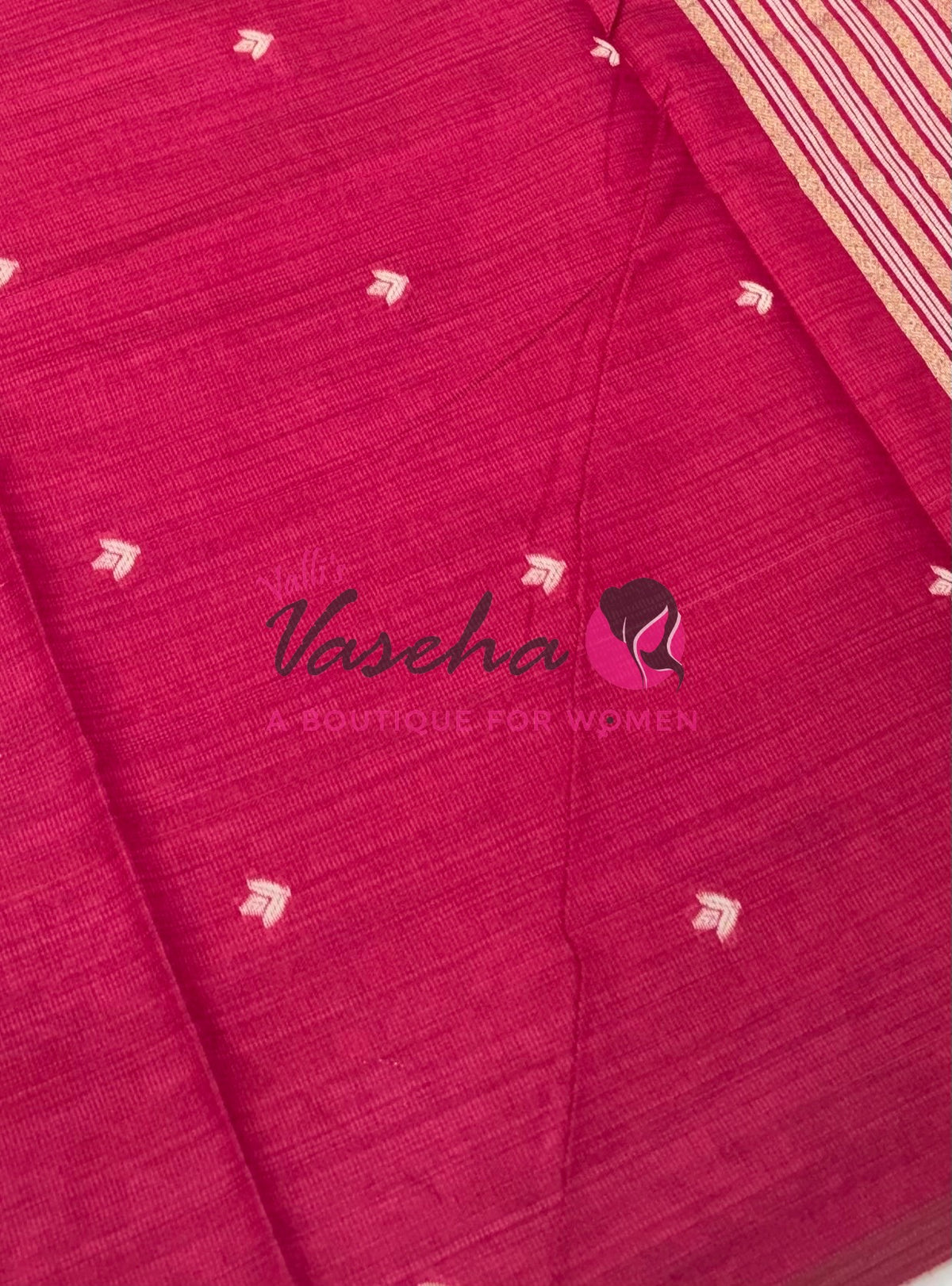 Semi Gicha Tussar Silk - Pink Shade - VVGTS002