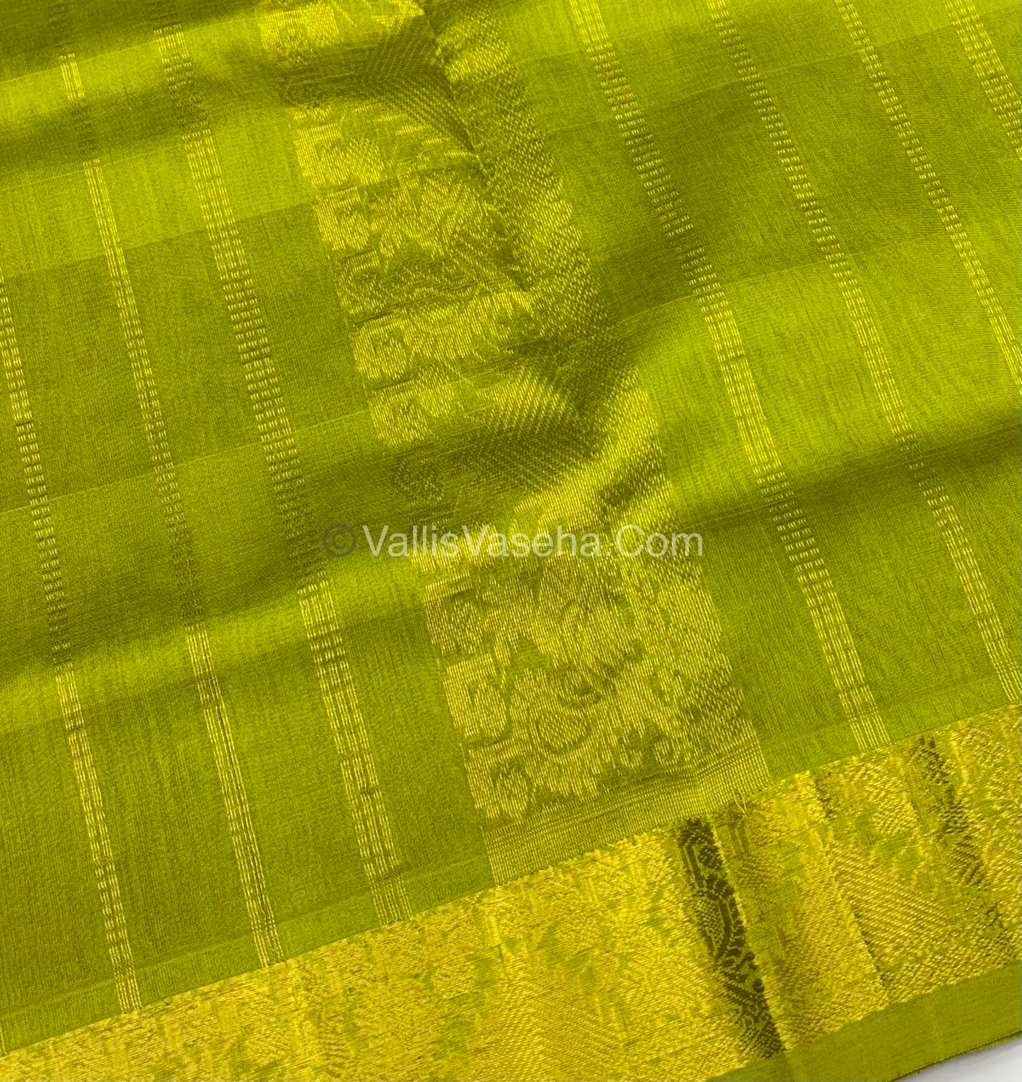 Pure Silk Cotton Saree - Pazhum Pazhamum Checks Design - VVPPSC02