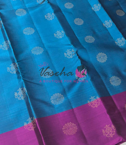 Half Mix - Pure Soft Silk Saree - Border with Butta - VVPSS105