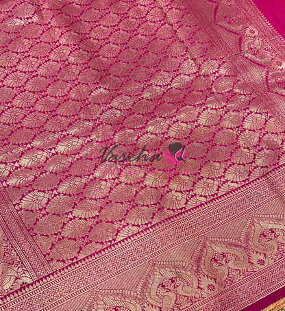 Semi Soft Silk - Orange With Pink- VVSSS036