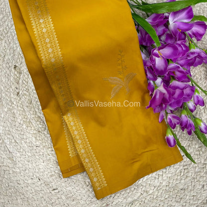 Semi Soft Silk - Border less - Yellow Shade -VVSSS034