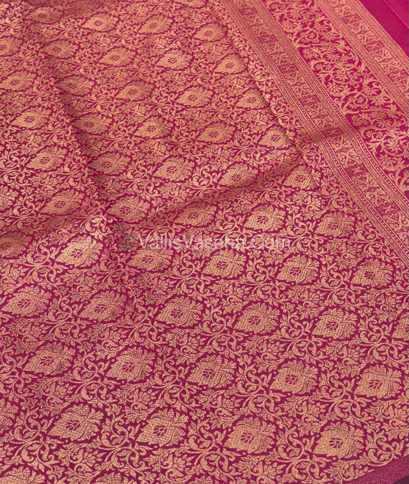 Semi Soft Silk - Border less - Pink Shade -VVSSS025
