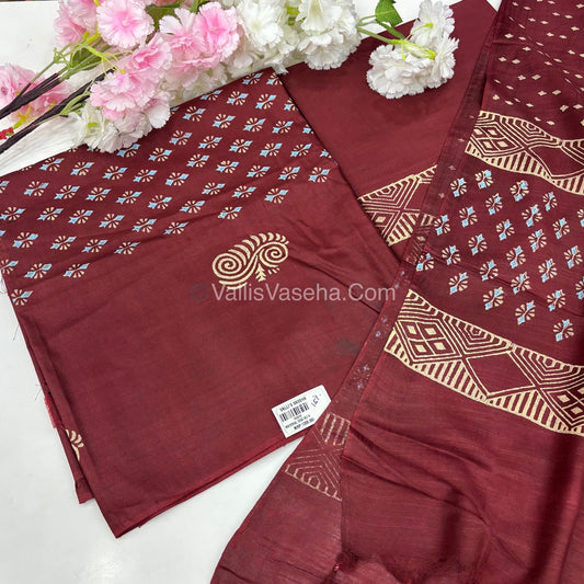15%less - Offer Unstitched Material - Pure Cotton Material - VVDUM002