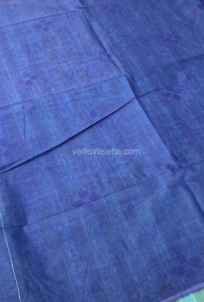 Bhagalpuri Silk - Embroidered - Blue & Blue - VVBS001