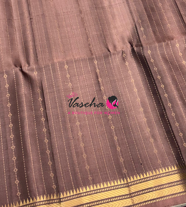 Pure Soft Silk Saree  - Chocolate Brown Shade - VVPSS150