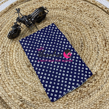 Blouse Bit - Pack Of 10pcs  - Assorted - Bandhini / Bhandej - 1 mtr - VVBB003