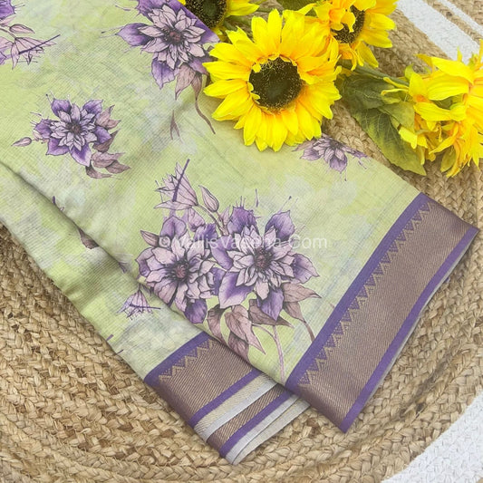 Mangalgiri Silk| Floral Prints | VVMS001