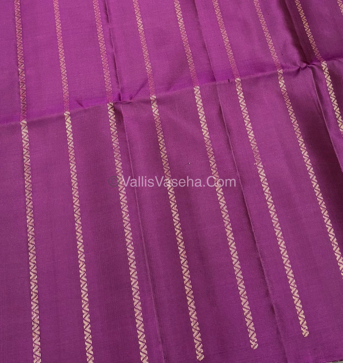 Pure Soft Silk Saree - Border Less  - Purple & Peacock Blue Combo - VVPSS066
