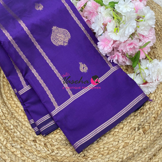 Semi Soft Silk  - Purple Shade - VVSSS043
