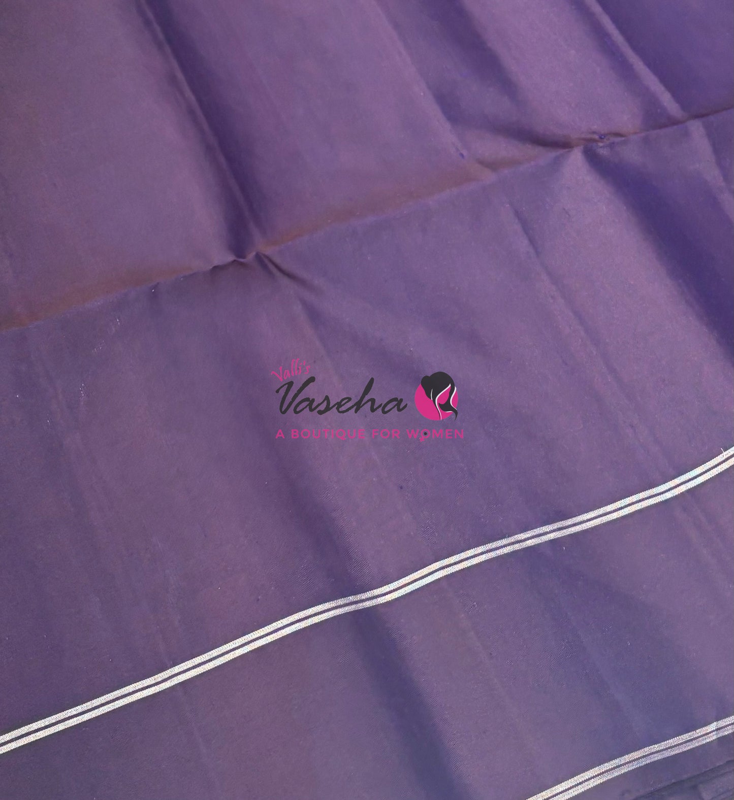 Pure Soft Silk Saree  - Lavender & Dark Purple Combo - VVPSS055