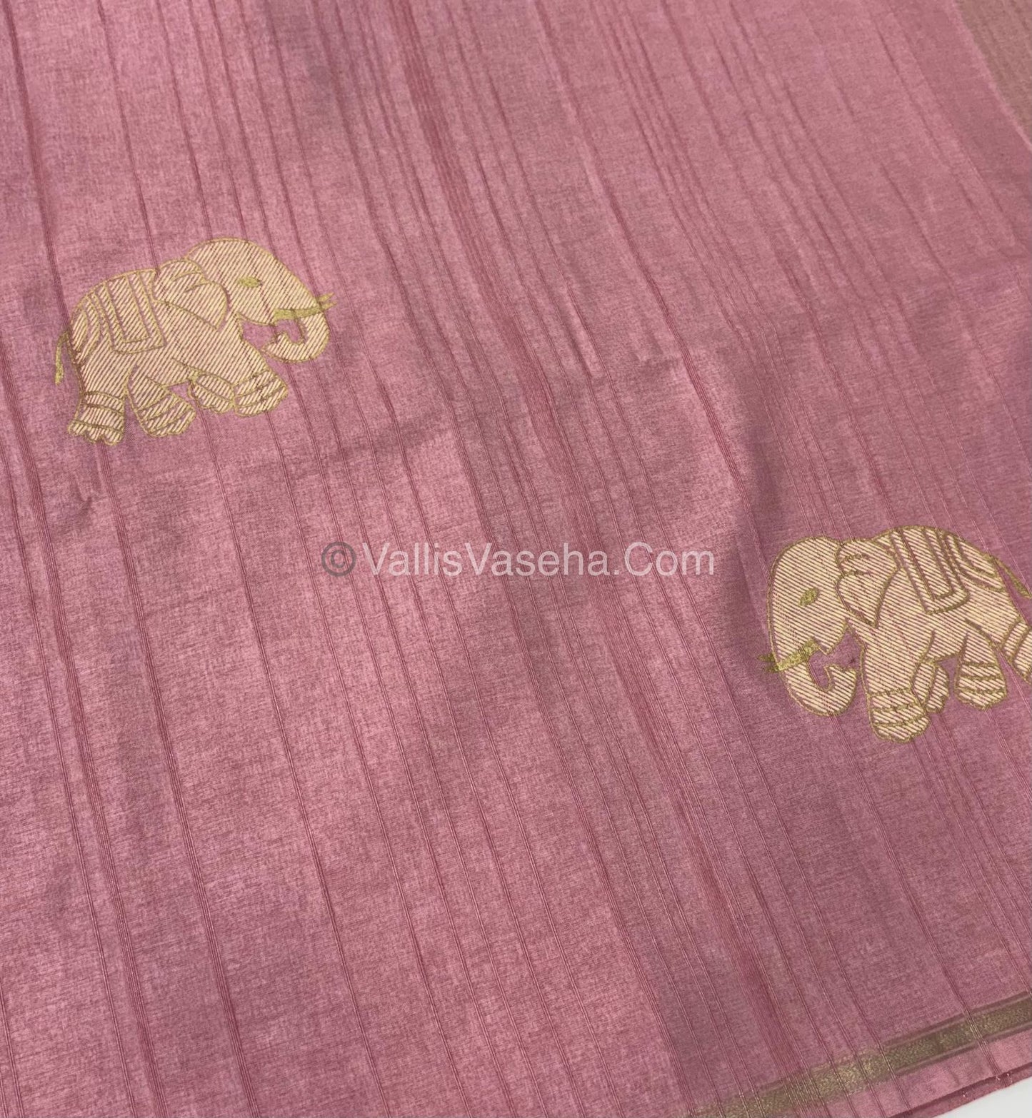 Semi Tussar Silk  - Pink Shade - VVSTS042