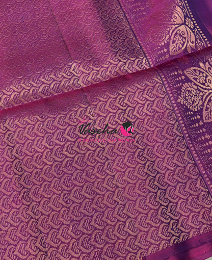 Pure Soft Silk Saree  - Small Pazhum Pazhamum Checks - VVPSS159