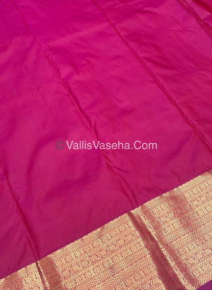 Semi Kanchipuram  Silk - Vairavoosi Pattern  - VVSKS001