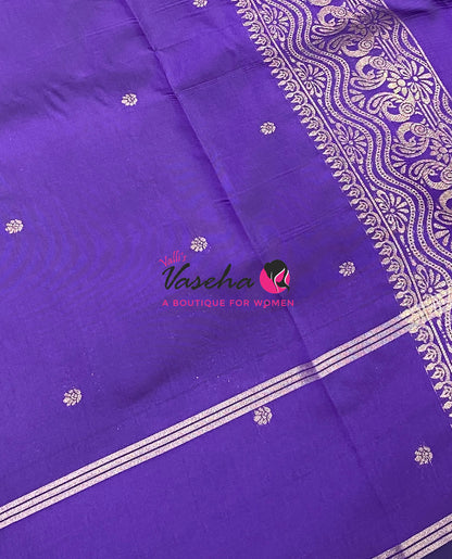 Semi Soft Silk  - Purple Shade - VVSSS043