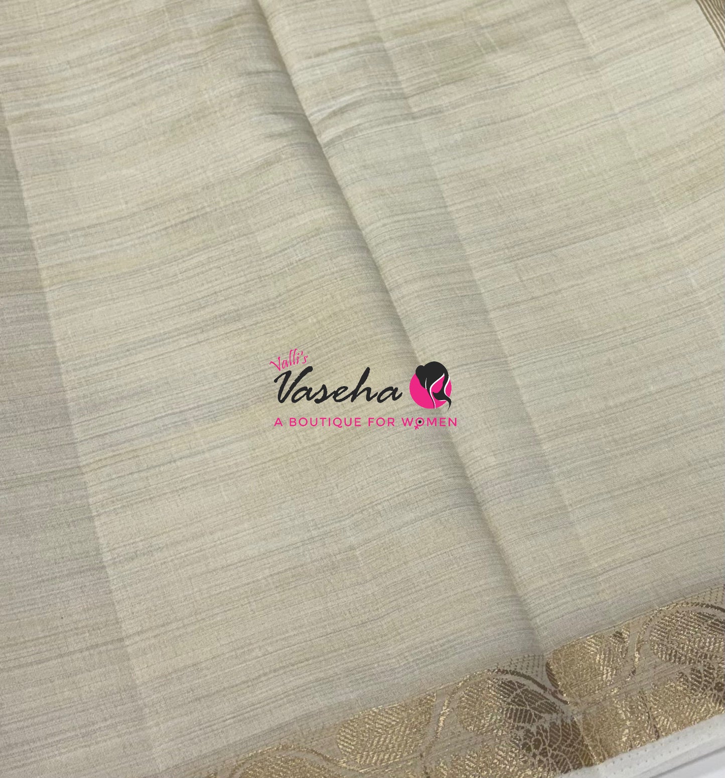Semi Tussar Silk - Cream Shade - VVSTS003
