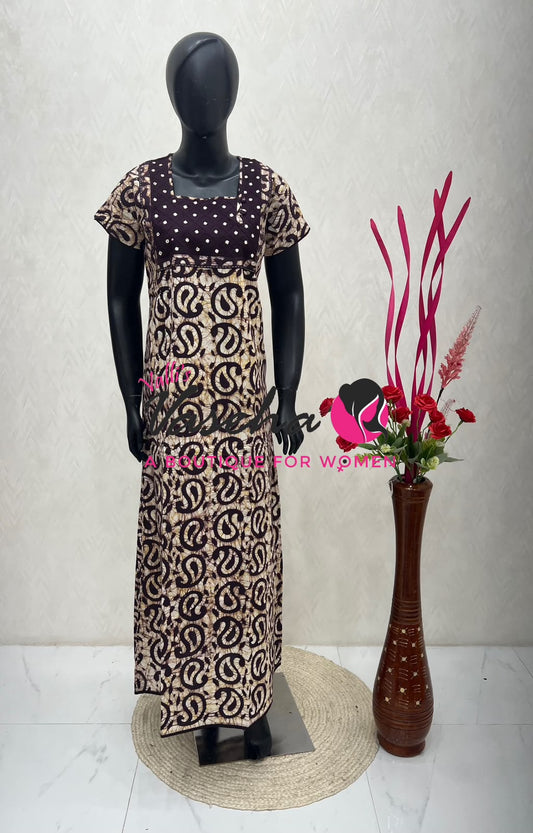 Slim Fit  - Nighties - Batick Print - VVJN001