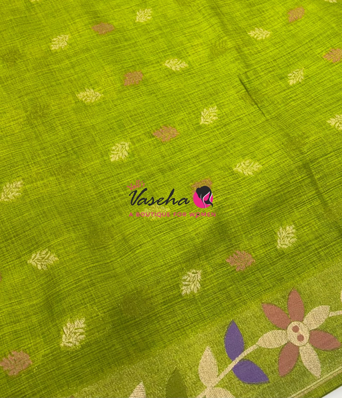 Banarasi - Heritage Meenakari Silk -   Pista Green Shade - VVBHS016