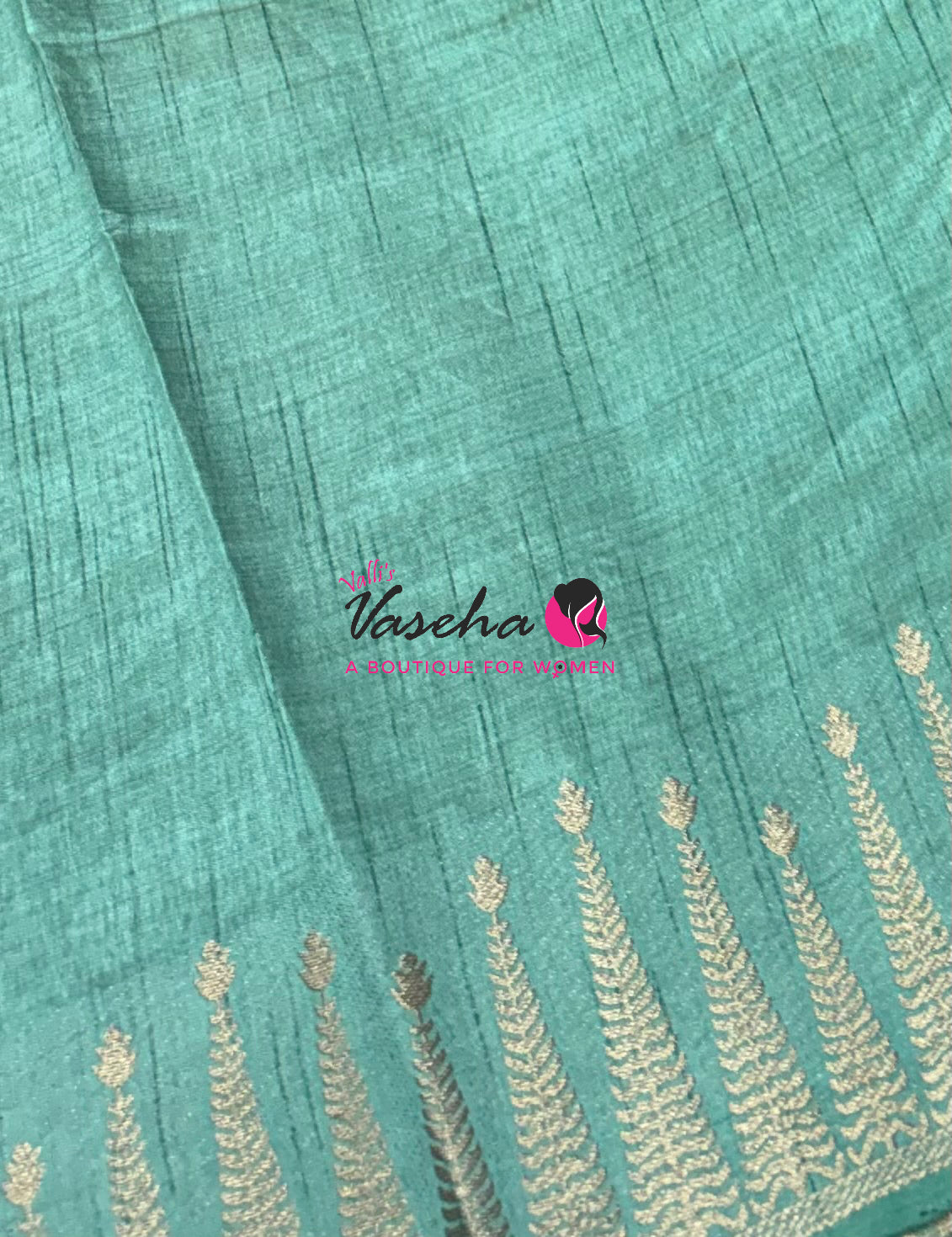 Semi Tussar Silk Saree | Pista Green Shade |VVSTS050