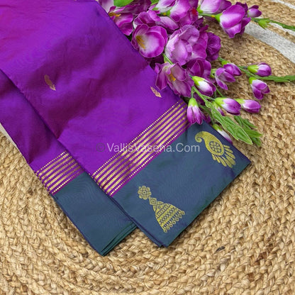Semi Silk Saree - Kanchi Pattu Style - VVSSS004