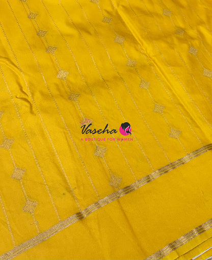 Semi Soft Silk  - Yellow  Shade - VVSSS041