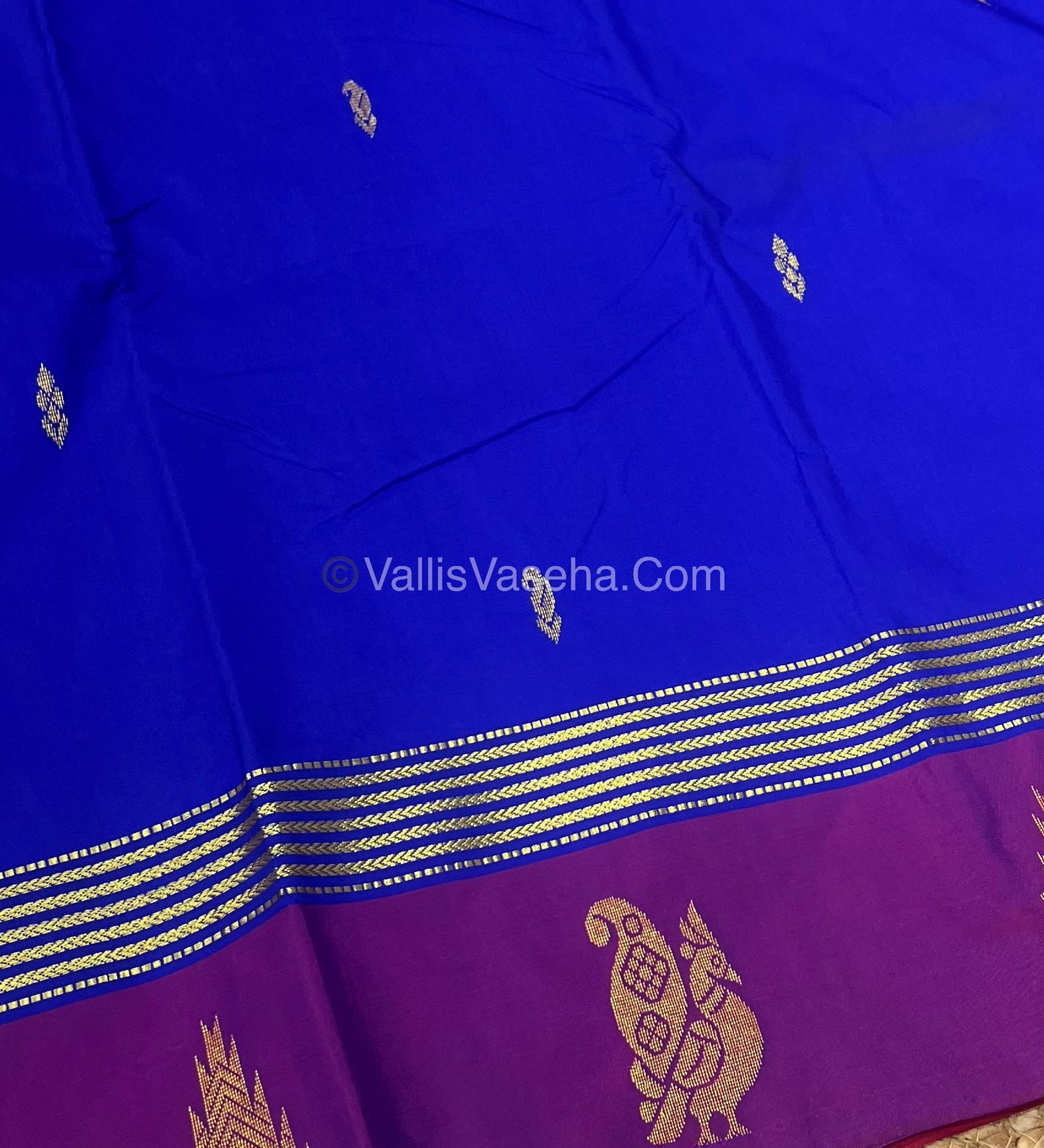 Semi Silk Saree - Kanchi Pattu Style - VVSSS004