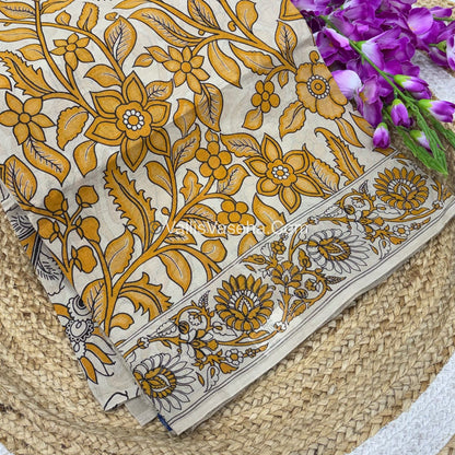 Pure Kalamkari Cotton Saree - VVPKC002