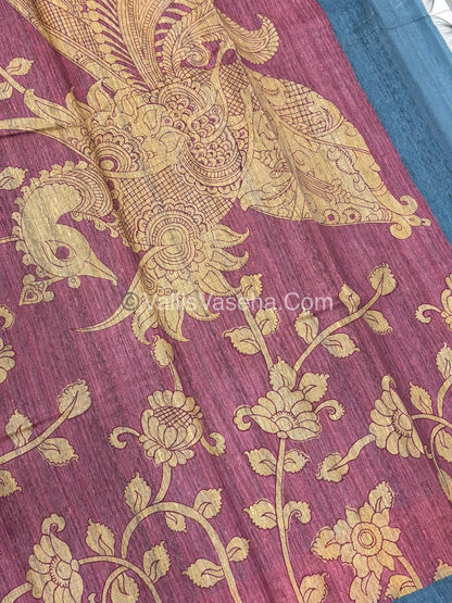Semi Tussar Silk Saree |VVSTS048