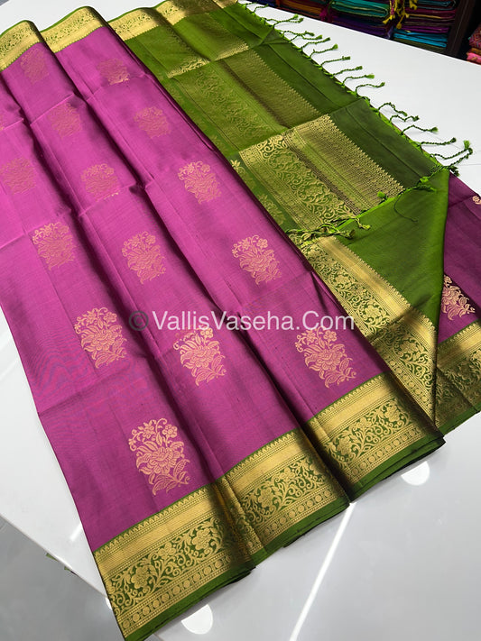 Pure Soft Silk Saree - Kanchi Border - VVPSS033