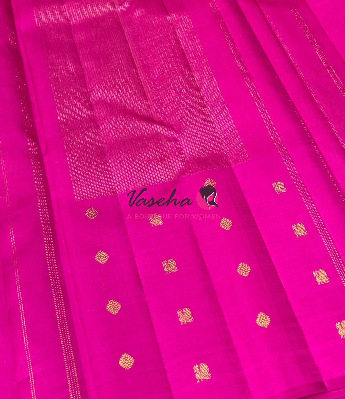 Pure Vintage Korvai Kanchipuram Silk Saree - Yellow & Pink Combo - VVPS022