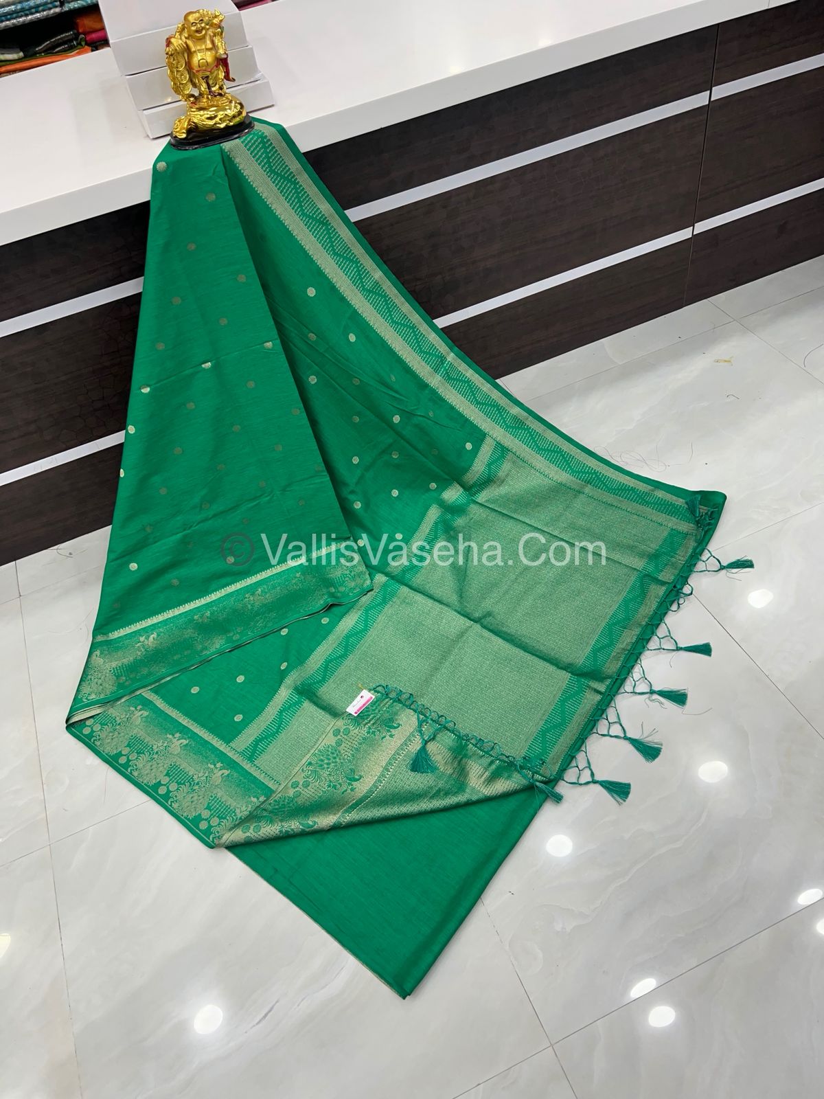 Banarasi - Heritage Silk - Semi Kathan Silk - Green Shade- VVBHS002