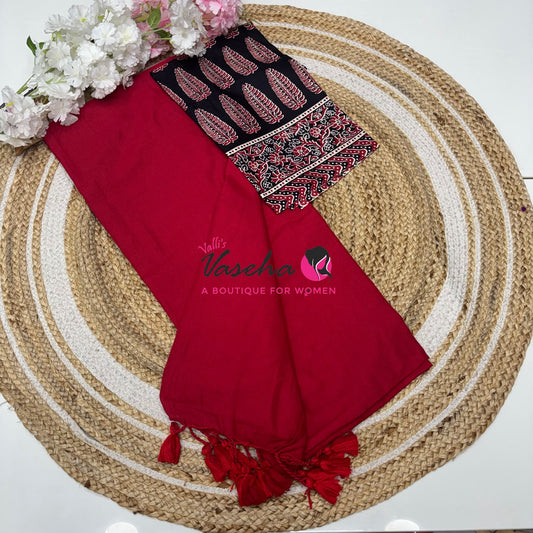 Budget Friendly Sarees - Casual Wear Sarees - Khadi Cotton Sarees - VVKCS028