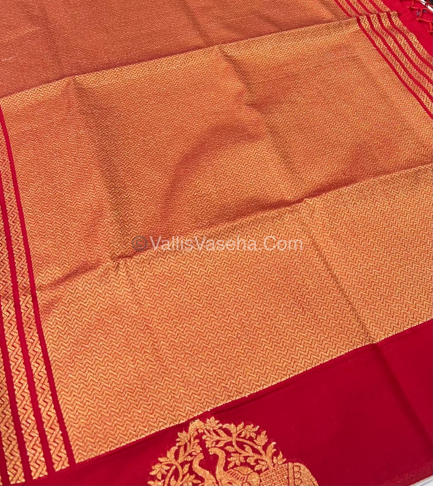 Mulberry Semi Silk - Red Shade - VVMSS003