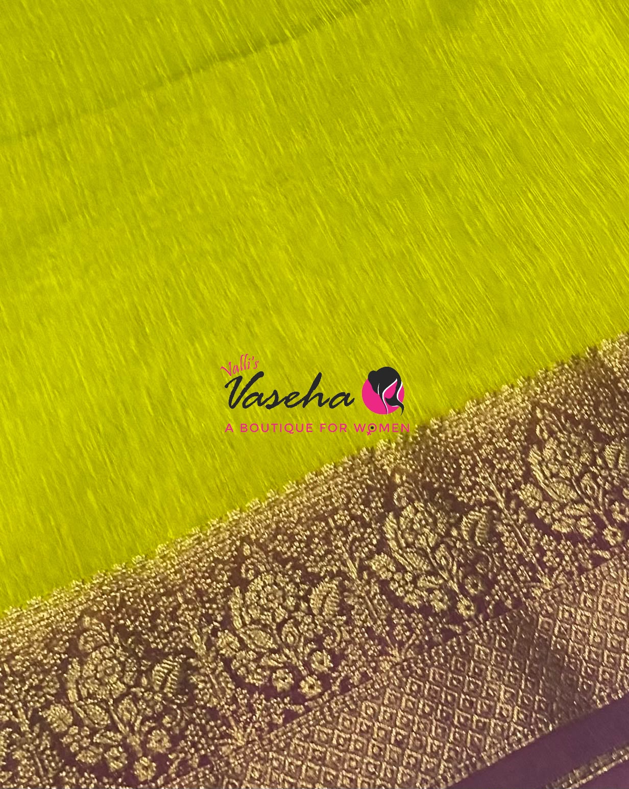 Semi Jute Silk Saree - Green With Maroon Shade- VVSJS001