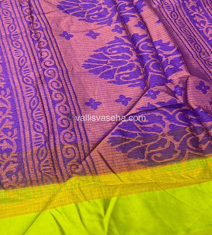 Mixed Cotton Brasso Saree - VVBS001