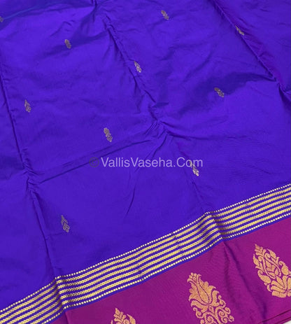 Semi Silk Saree - Kanchi Pattu Style - VVSSS004