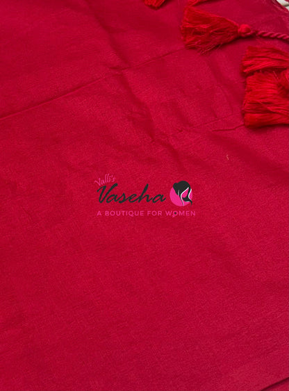 Budget Friendly Sarees - Casual Wear Sarees - Khadi Cotton Sarees - VVKCS028