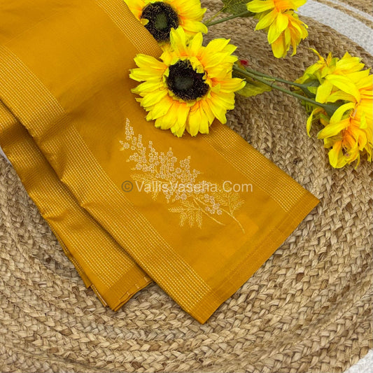 Semi Soft Silk - Border less - Yellow Shade -VVSSS026