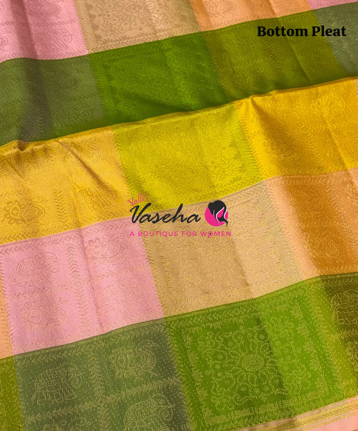 Pure Soft Silk Saree - Partly Pallu -  Half & Half Saree - VVPSS088