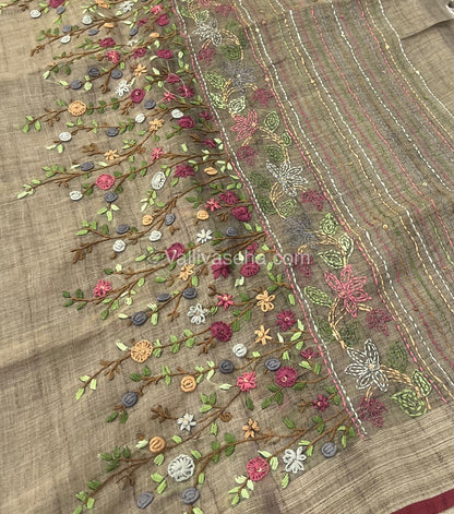 French Knot - Tissue Saree -  VVLFN001