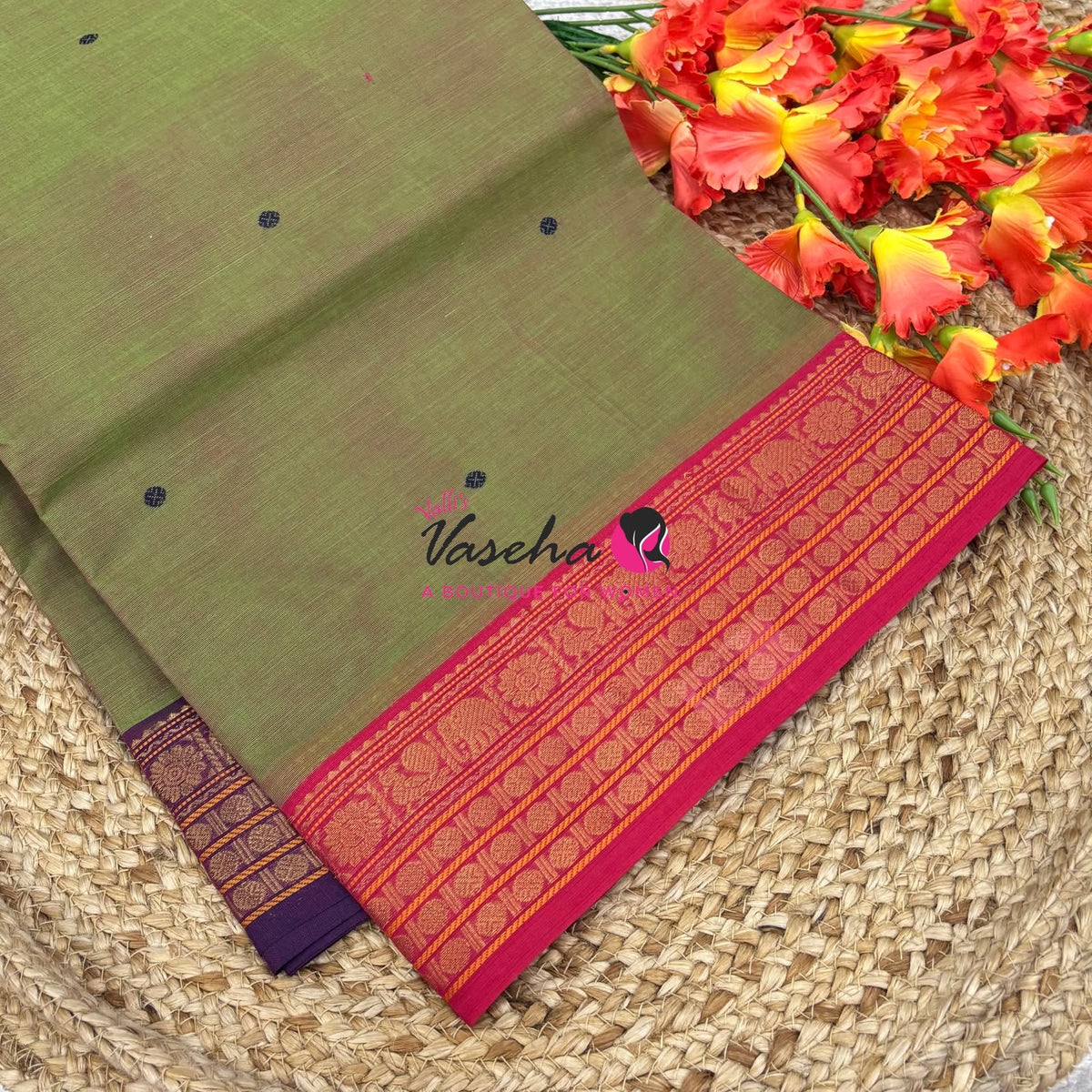 Chettinadu Cotton Saree - VVCCS003