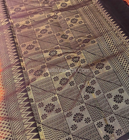 Half Mix - Pure Soft Silk Saree - VVPSS041