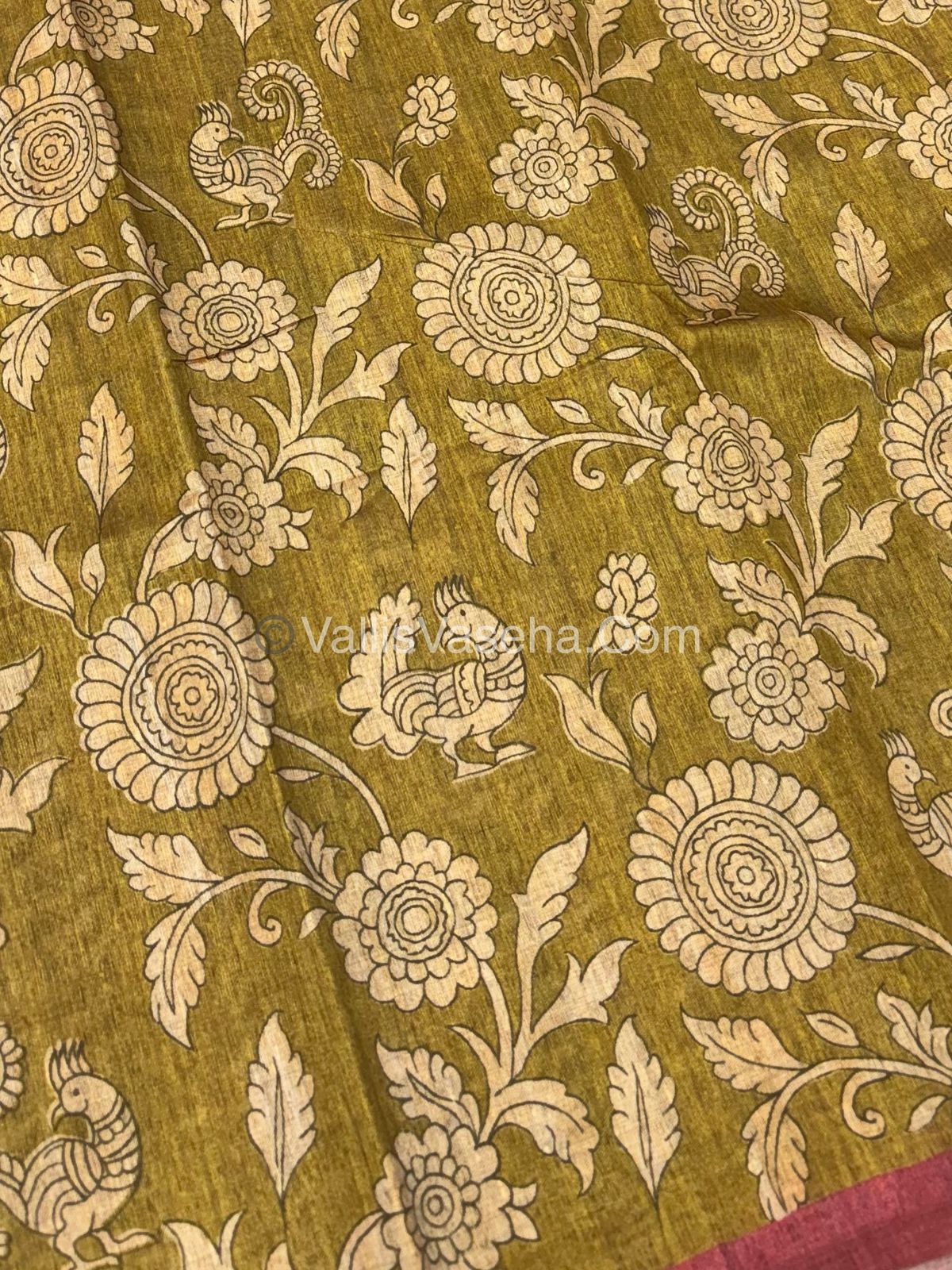 Semi Tussar Silk Saree |VVSTS047
